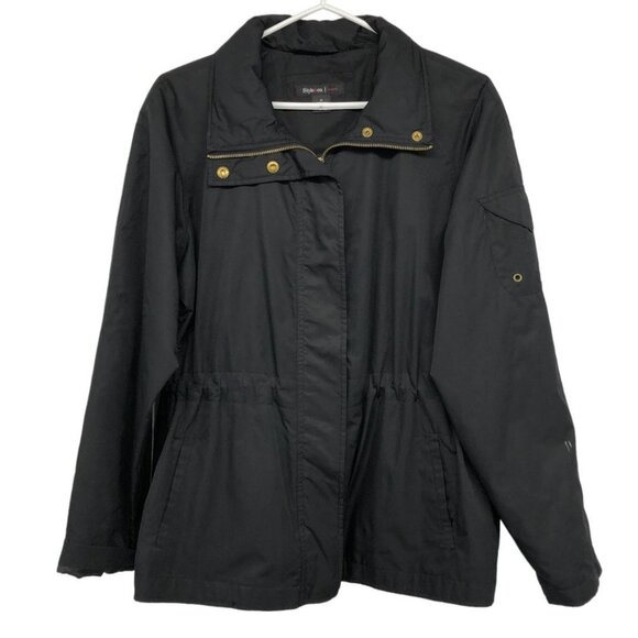 Style & Co Black Basic Short Jacket size M - Picture 1 of 16